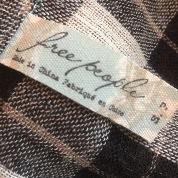 NWOT Free People plaid shirt as seen on TV - Picture 7 of 8
